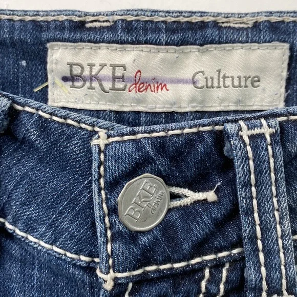 BKE Straight Leg Distressed Ripped Mid Rise Jeans 26 - Picture 6 of 15